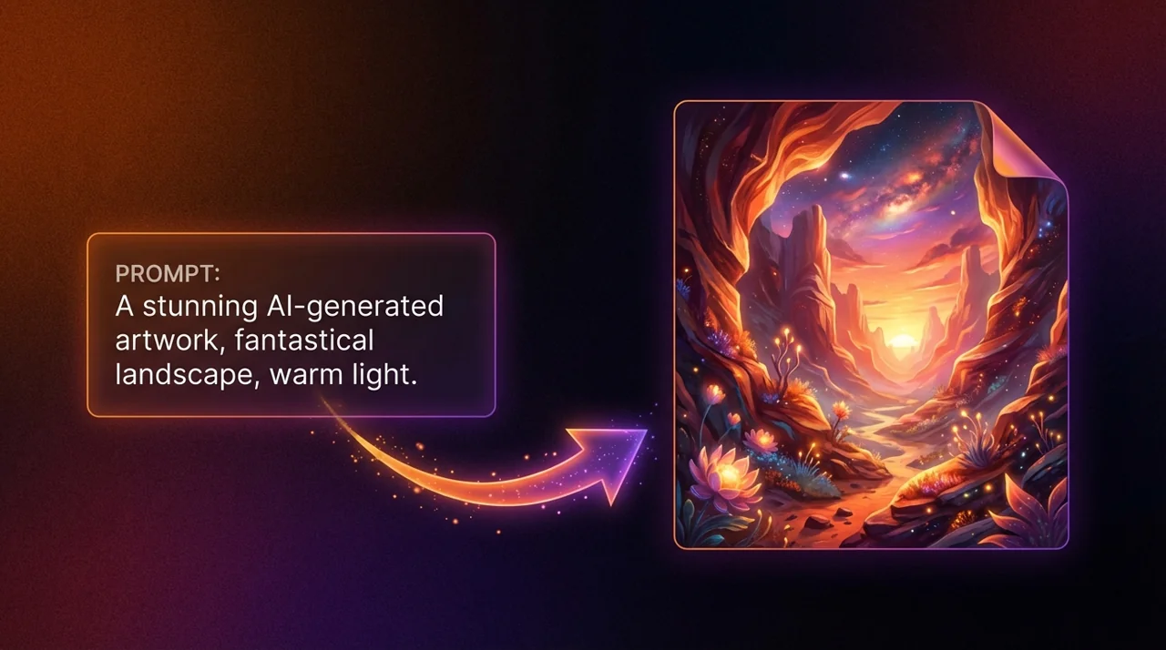 From prompt to AI-generated image