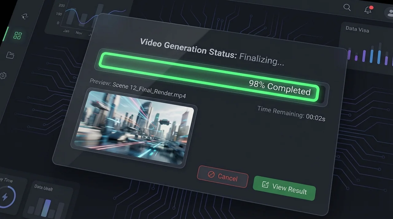 Fast AI video generation with preview